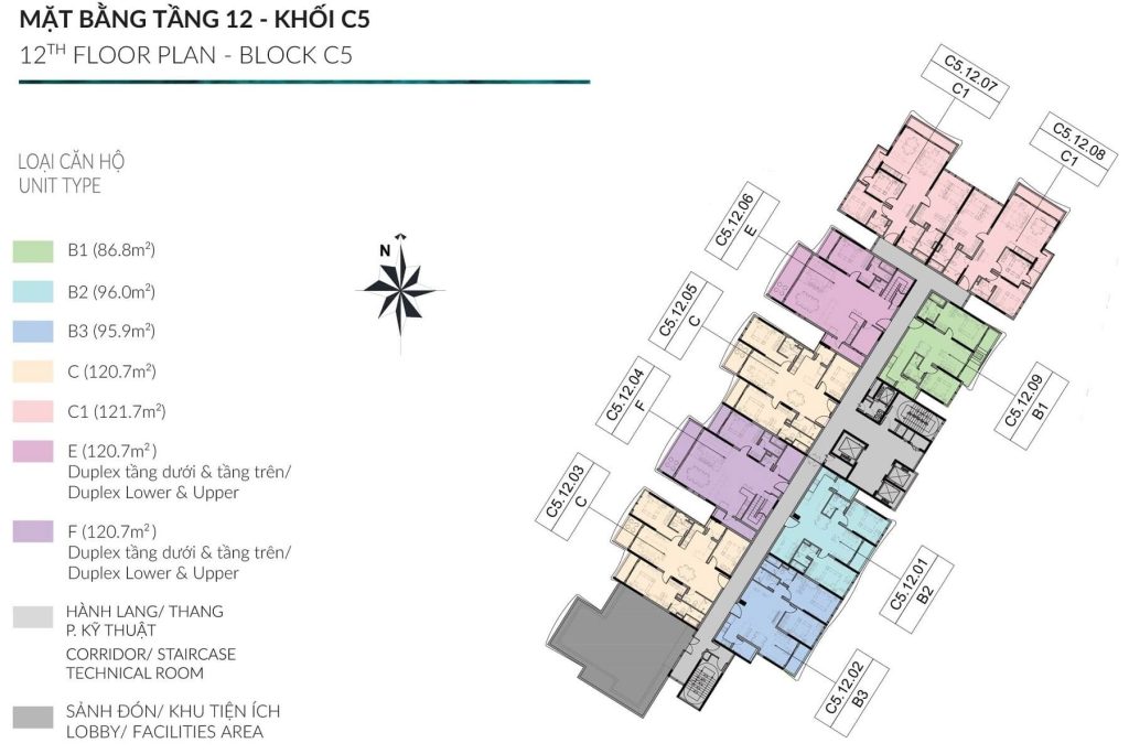 mat bang diamond centery thap c5 tang 12