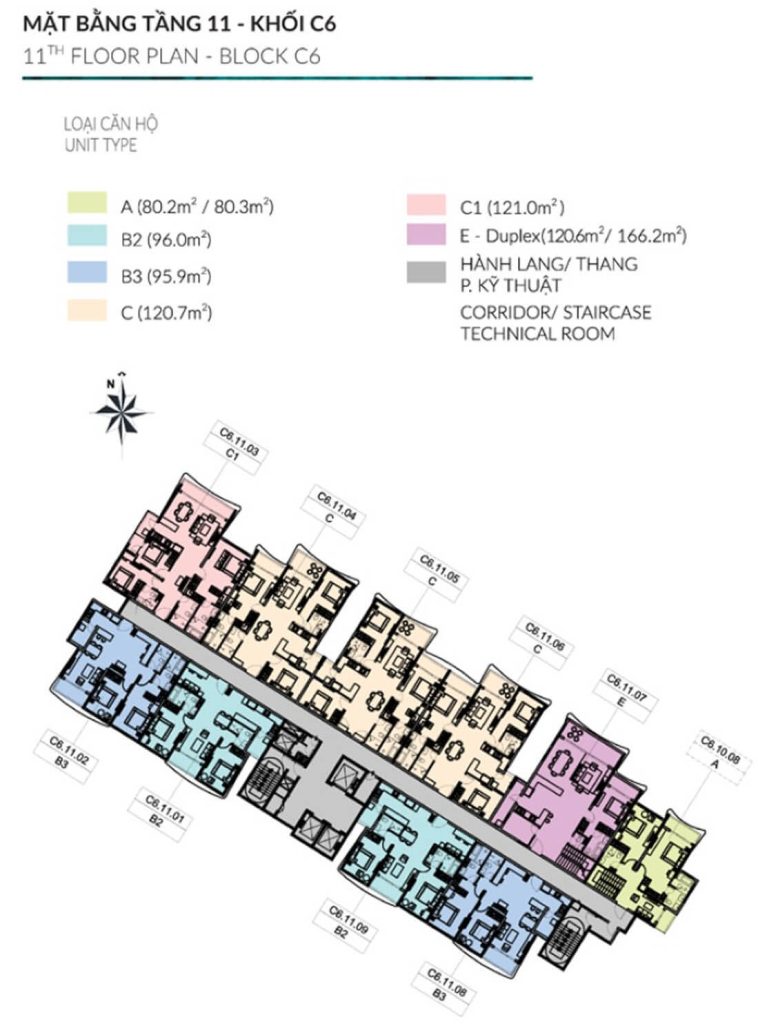 mat bang diamond centery thap c6 tang 11