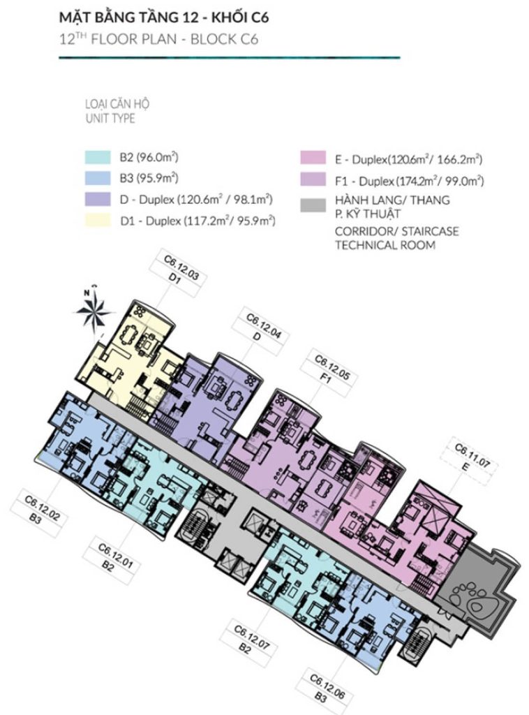 mat bang diamond centery thap c6 tang 12