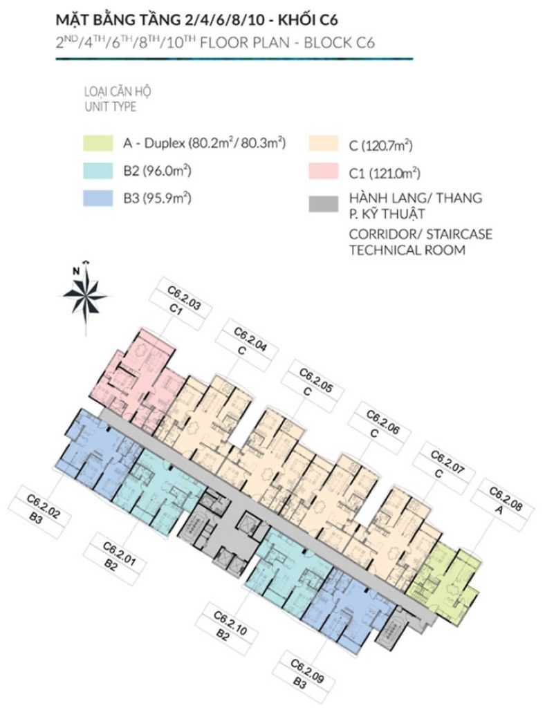 mat bang diamond centery thap c6 tang 2
