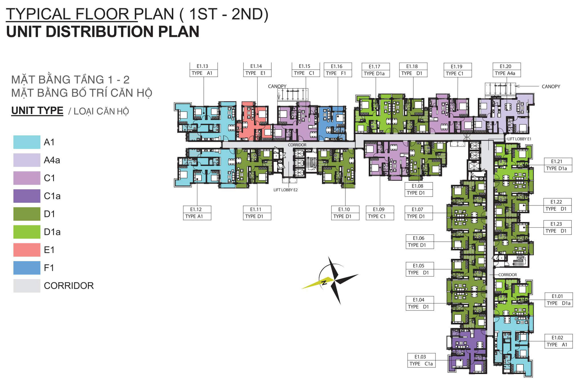 mat bang tang 1 2 block e chung cu emerald celadon