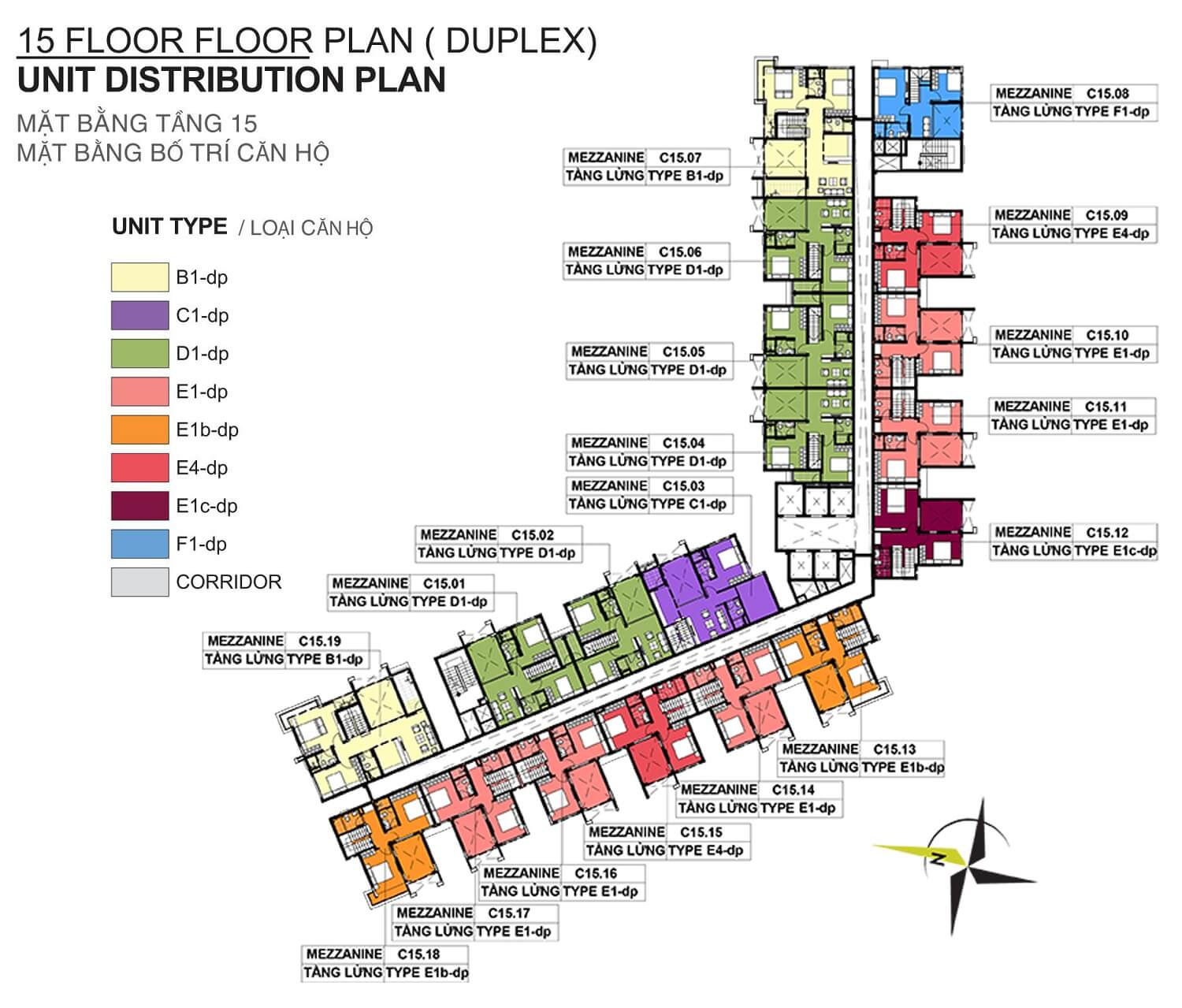 mat bang tang 15 lung block c chung cu emerald celadon