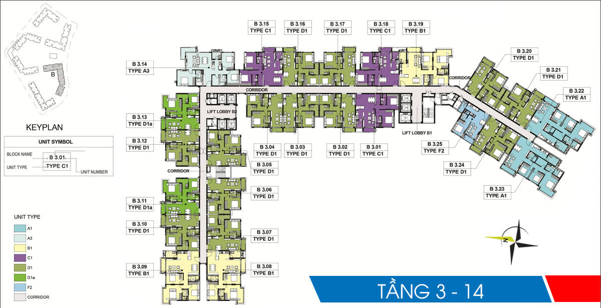 mat bang tang 3 14 block b chung cu emerald celadon