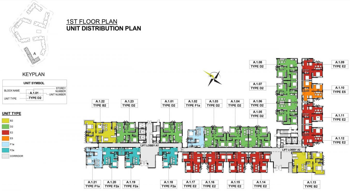 mat bang tang tret block a khu emerald celadon
