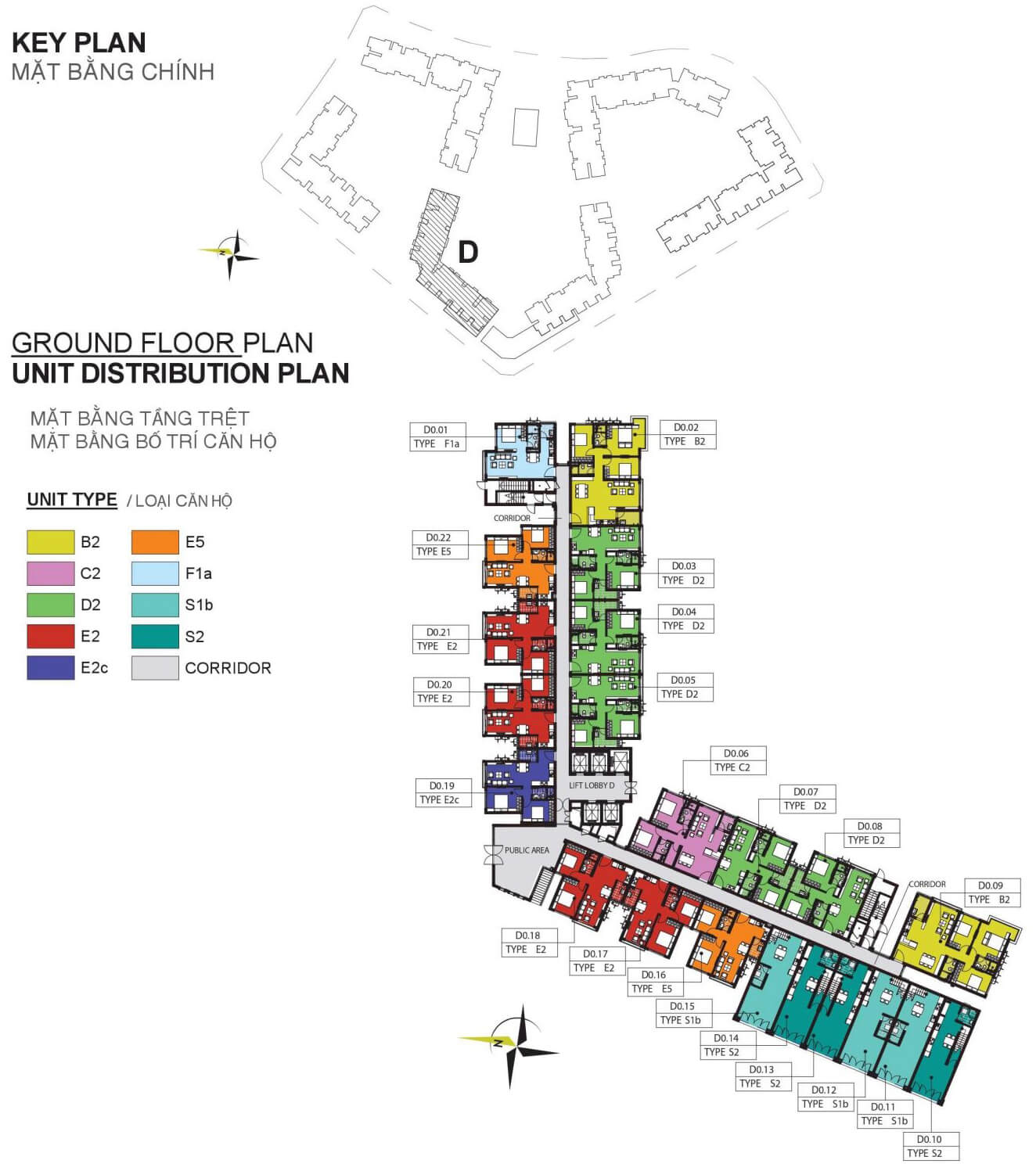 mat bang tang tret block d chung cu emerald celadon