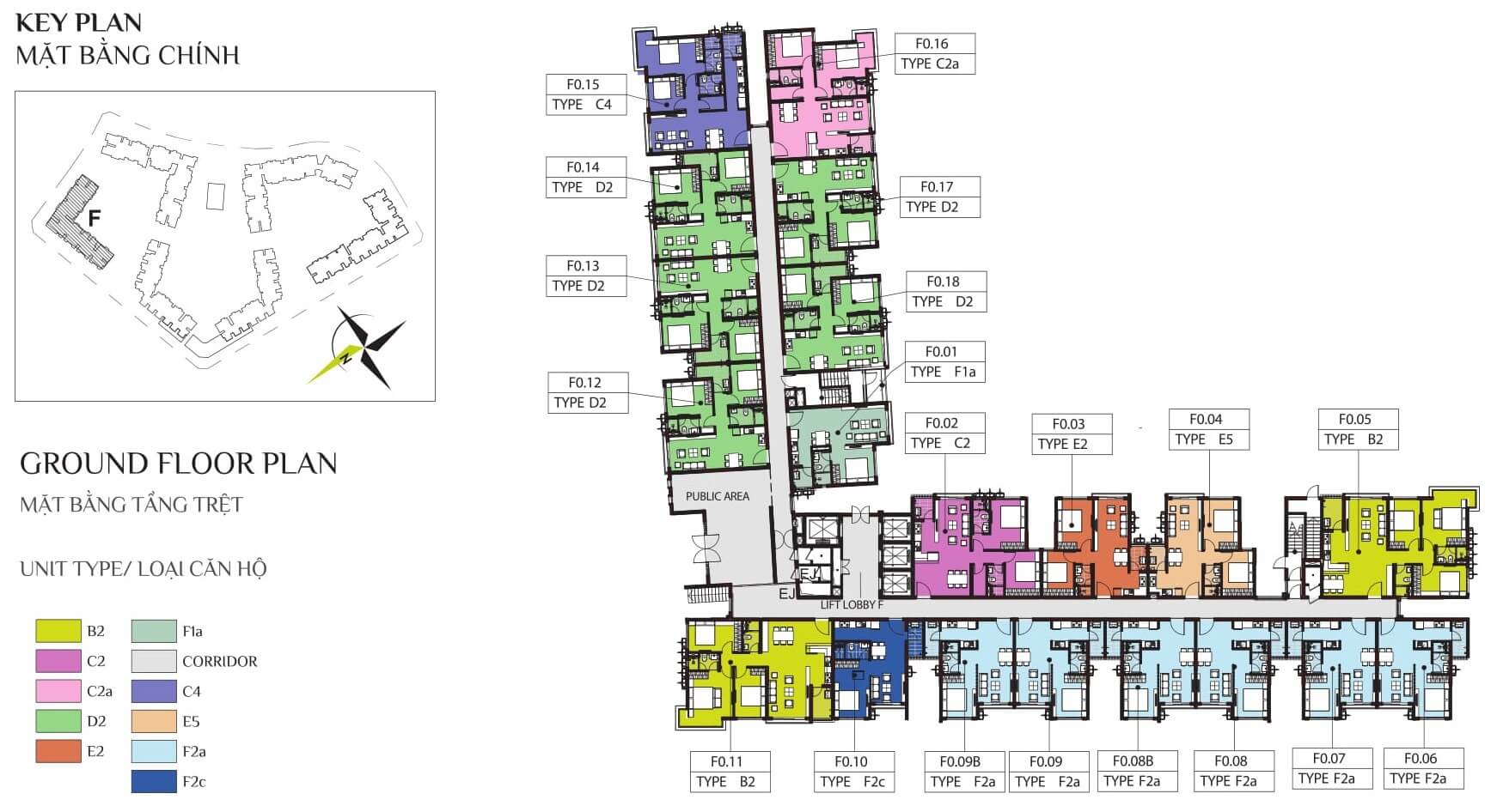 mat bang tang tret block f chung cu emerald celadon