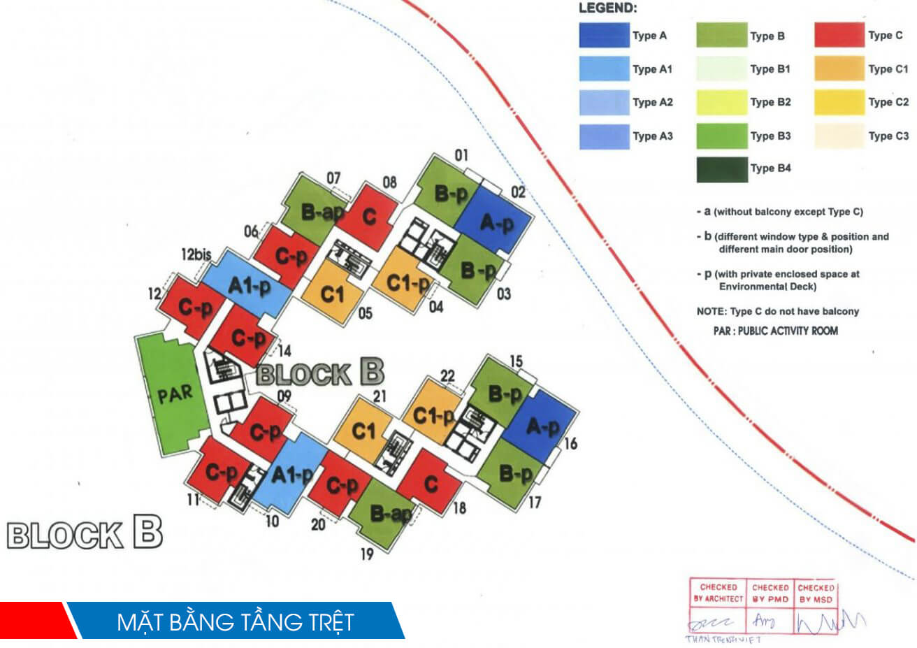 Mặt bằng chi tiết khu Ruby Precinct Celadon City mat bang tang tret toa b ruby celadon city