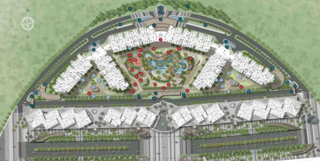 mặt bằng tổng thể centery celadon city tân phú