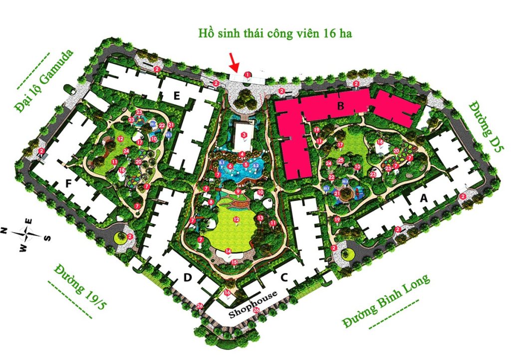 mặt bằng emerald celadon tân phú