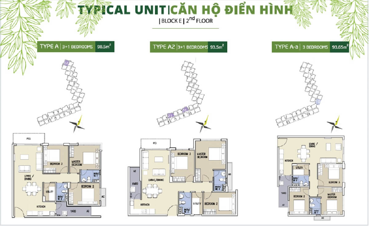 Mặt bằng chi tiết khu Ruby Precinct Celadon City thiet ke can a a a a2 block e ruby celadon city