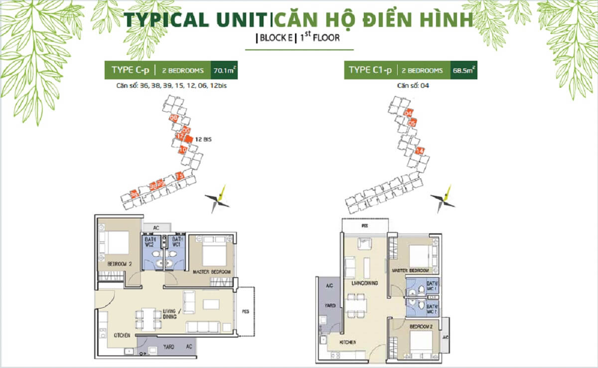 Mặt bằng chi tiết khu Ruby Precinct Celadon City thiet ke can c p c1 p block e ruby celadon city