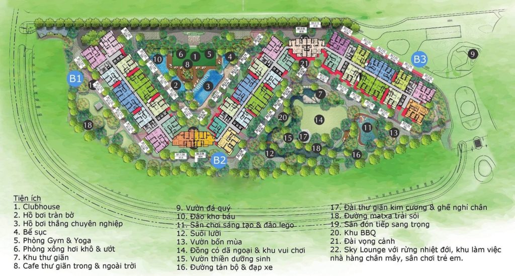 mặt bằng diamond brilliant celadon city 3