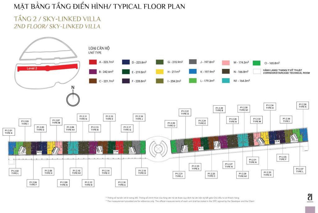 mat bang sky linked villa tang 2 diamond alnata